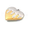 304 Stainless Steel Pendants STAS-M123-03D-PG-2