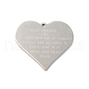 Non-Tarnish 304 Stainless Steel Pendants STAS-D048-02P-1