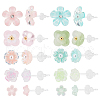   12 Pairs 12 Styles Resin Stud Earrings EJEW-PH0001-31-1