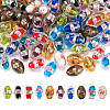Craftdady Handmade Foil Glass Lampwork Beads LAMP-CD0001-04-1
