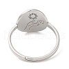 Non-Tarnish 304 Stainless Steel Adjustable Rings RJEW-K245-52P-2