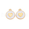 Alloy Enamel Pendants X1-ENAM-S121-181E-2
