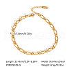 Simple and Stylish Stainless Steel Twisted Chain Anklets for Women WP4497-1-2