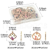 24Pcs 6 Styles Alloy Enamel Pendants FIND-FS0002-67-4