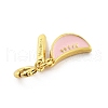 Brass Enamel Fruits Pendant Decoration HJEW-P020-01E-G-2