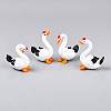 4Pcs  Handmade Lampwork Swan Display Decorations LAMP-T023-19-2