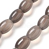 Natural Grey Agate Beads Strands G-B106-B04-01-2