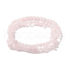 Chip & Round Natural Rose Quartz Beaded Stretch Bracelets for Women BJEW-JB10189-08-1