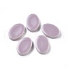 Porcelain Cabochons PORC-WH0002-03G-2