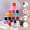  Jewelry 25 Rolls 12 Colors Flat Elastic Crystal String OCOR-PJ0001-010-4