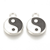 Feng Shui Alloy Enamel Pendants X-ENAM-S115-035B-1