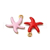 304 Stainless Steel Enamel Charms STAS-Q363-14D-G-2