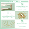 Unicraftale 200Pcs 304 Stainless Steel Flat Head Pins STAS-UN0058-92C-G-4
