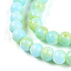 Baking Painted Glass Beads Strands DGLA-N003-4mm-C04-4