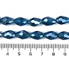 Transparent Electroplate Glass Beads Strands EGLA-N013-T10mm-B25-4