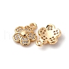 Brass Micro Pave Cubic Zirconia Pendants KK-Z112-17G-2