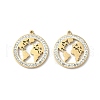 304 Stainless Steel Rhinestone Pendants STAS-V015-08G-1