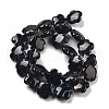 Dyed & Heated Natural Black Agate Beads Strands G-F769-A01-01-3