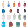 Natural Mixed Gemstone Pendants G-PH0001-07-1