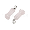 Natural Rose Quartz Pendants G-C184-03C-2