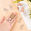Unicraftale 6Pcs 202 Stainless Steel Keychain Carabiner STAS-UN0047-09-4