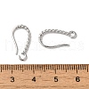 Long-Lasting Plated Brass Ear Wire KK-K381-07P-3