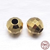 Faceted Round 925 Sterling Silver Spacer Beads STER-M103-03-5mm-G-2