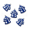 Halloween Opaque Resin Pendants RESI-B011-13-1