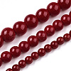 Opaque Solid Color Glass Beads Strands GLAA-T032-P4mm-05-4