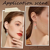DIY Gothic Skull & Rose Synthetic Turquoise Earrings Making Kits DIY-YW0009-96-6