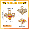 SUNNYCLUE 40Pcs Alloy Enamel Charms ENAM-SC0005-55-2