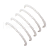 5Pcs 5 Styles Natural Freshwater Shell with Metal Star Slice Charm Bracelets BJEW-JB11688-5