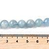Natural Aquamarine Beads Strands G-P342-10-8mm-01-4
