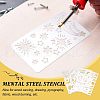 Fingerinspire 4Pcs 4 Style Custom 304 Stainless Steel Cutting Dies Stencils DIY-FG0002-04-5