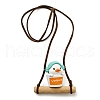 Cute Plastic Swinging Bathtub Duck Pendant Decorations HJEW-A009-01A-1