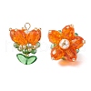 Transparent Glass Pendants PALLOY-MZ00722-02-1