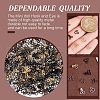 GOMAKERER 300Pcs 5 Colors Brass Interlocking Clasps FIND-GO0002-45-3