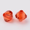 Faceted Bicone Transparent Acrylic Beads DBB3mm-84-2
