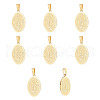 Unicraftale 10Pcs Fashionable 304 Stainless Steel Lady of Guadalupe Pendants STAS-UN0041-52-1