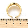 Brass Micro Pave Cubic Zirconia Adjustable Open Cuff Rings for Women RJEW-K292-03G-5