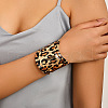 Leopard Print Alloy Cuff Bangles  for Women WGB08C8-01-2