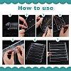 7-Tier Rectangle Acrylic Display Risers for Nail Polish ODIS-WH0058-29-3