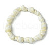 Natural Shell Beaded Stretch Bracelets for Women BJEW-JB10883-3