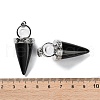 Natural Obsidian Pendants G-F777-06P-04-3