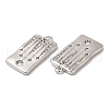 Brass Micro Pave Cubic Zirconia Pendants KK-C028-41P-2
