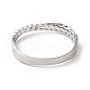 Non-Tarnish Cross 304 Stainless Steel Hollow Hinged Bangles for Women BJEW-I315-19P-3