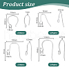   925 Sterling Silver Earring Hooks STER-PH0002-50-2