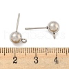 Non-Tarnish 304 Stainless Steel Stud Earring Findings STAS-O004-10D-P-3