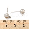 304 Stainless Steel Stud Earring Findings STAS-O004-10D-P-3