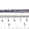 Electroplate Transparent Glass Beads Strands EGLA-A035-T4mm-L15-4